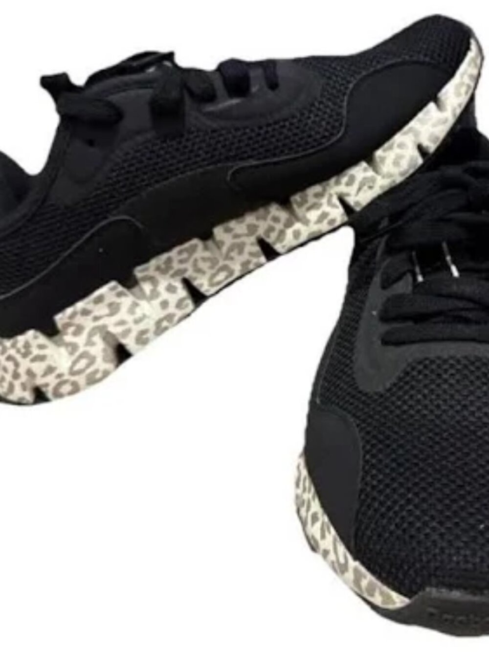 Reebok Zig Dynamica Sneaker with Black Leopard Print Sole - Picture 2 of 10